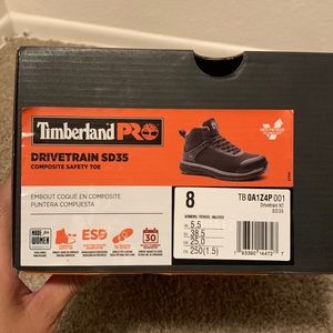 Timberland safety work shoes great condition used once.